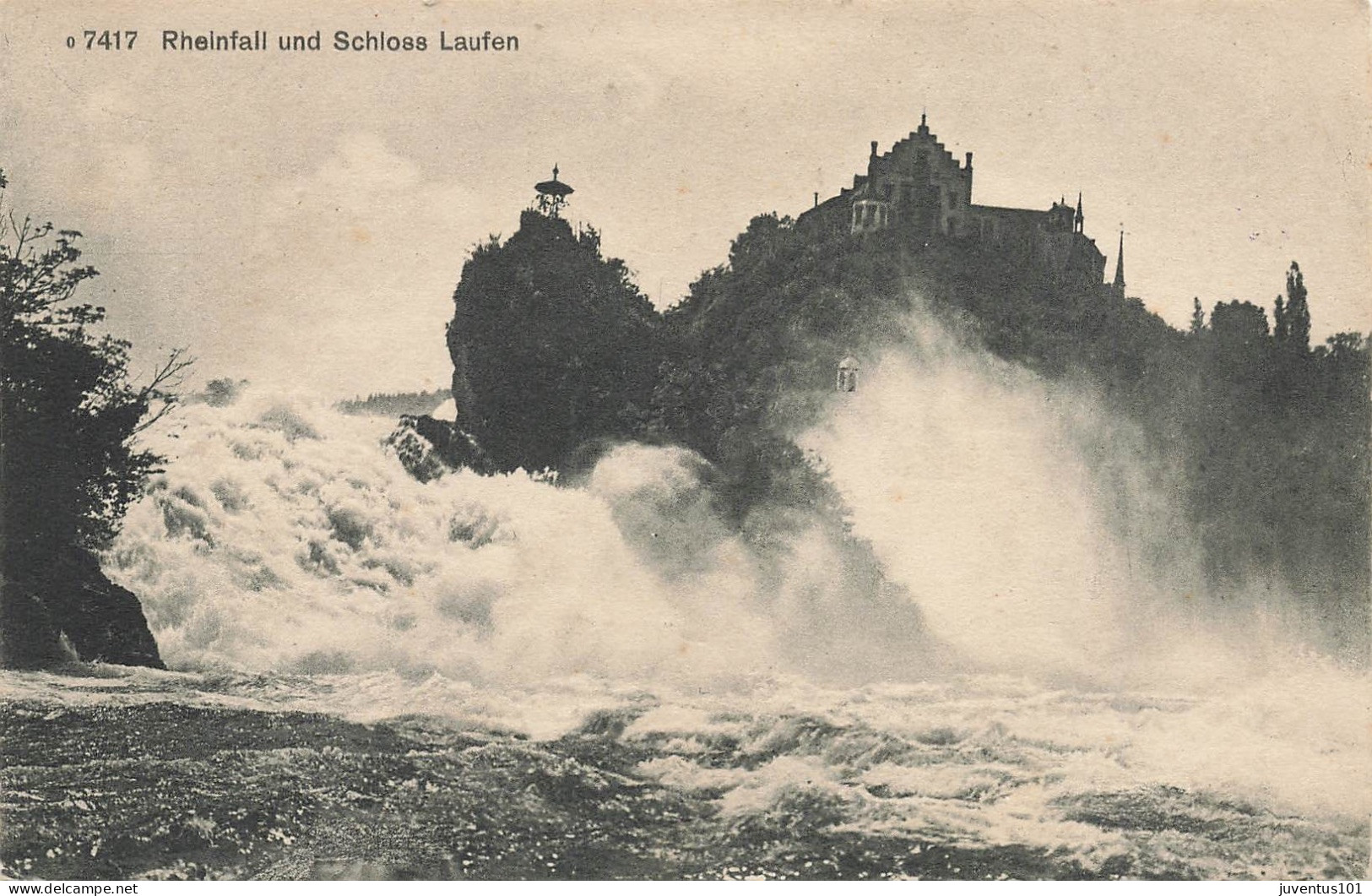 CPA Rheinfall Und Schloss Laufen       L2736 - Laufen-Uhwiesen 