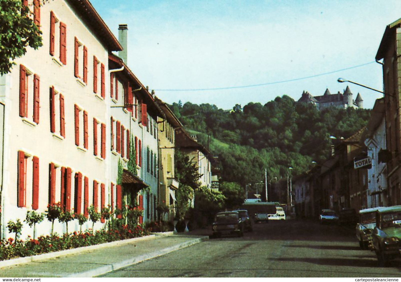 18600 / ⭐ ◉ VIRIEU-sur-BOURBRE Isère Station Pompe Essence TOTAL Hotel REPOS De VIRIEU 1970s- CELLARD 24935 - Virieu