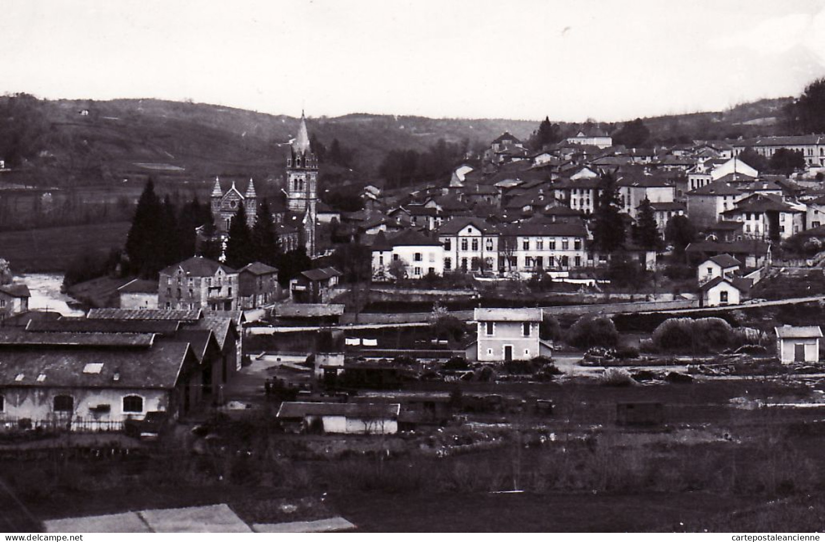 18611 / ROYBON  Isère Vue Générale Village 1950s - Photographie Véritable COMBIER CIM - Roybon