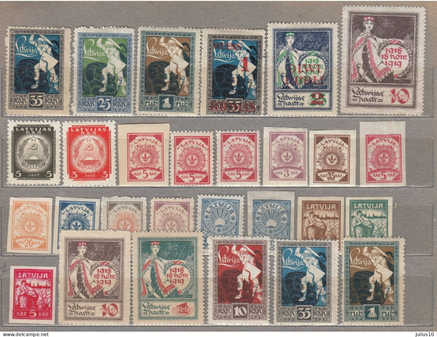 LATVIA 1918-1940 MNH/MH(**/*) Different Stamps #V336 - Lettland