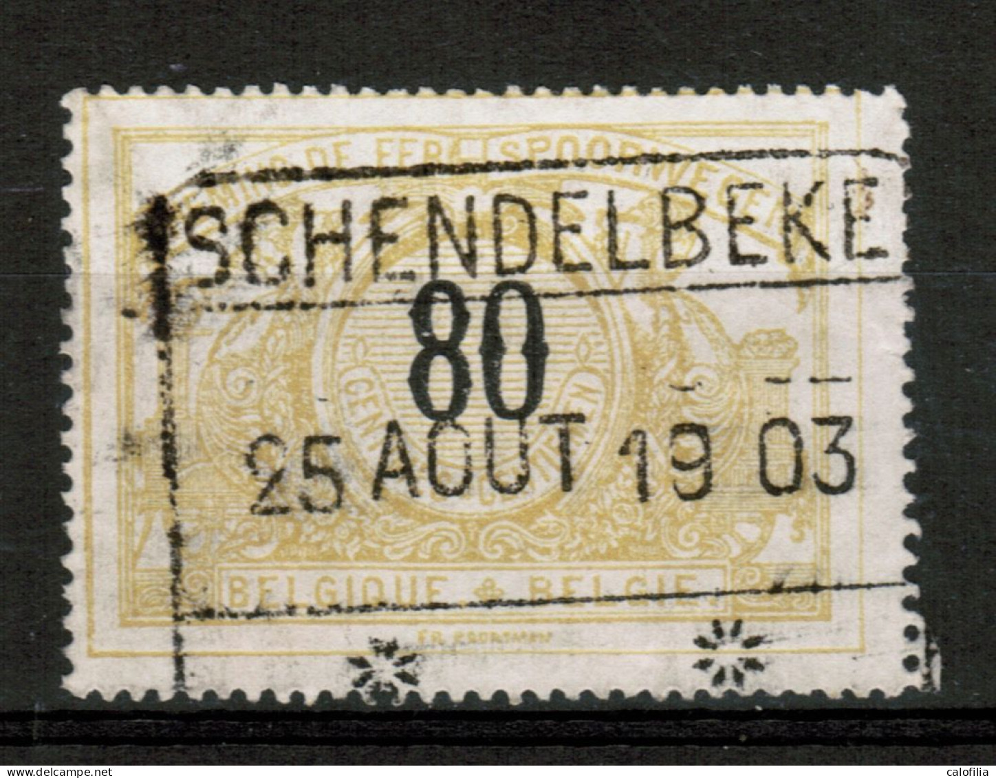 Chemins De Fer TR 24, Obliteration Centrale Nette SCHENDELBEKE, RARE - Sonstige & Ohne Zuordnung