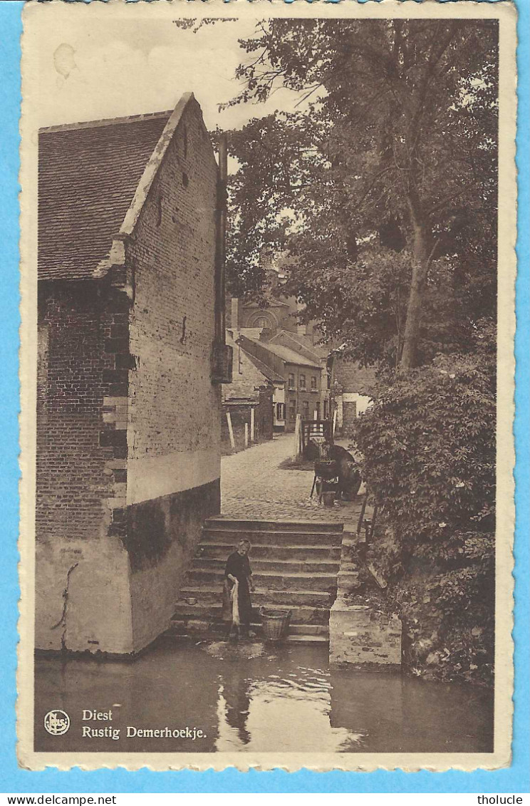 Diest-1942-Rustig Demerhoekje-Demer-Wasvrouw-Lavandière-Femme Lavant Le Linge- Uitg. Pulinckx-Deroy , Diest - Diest