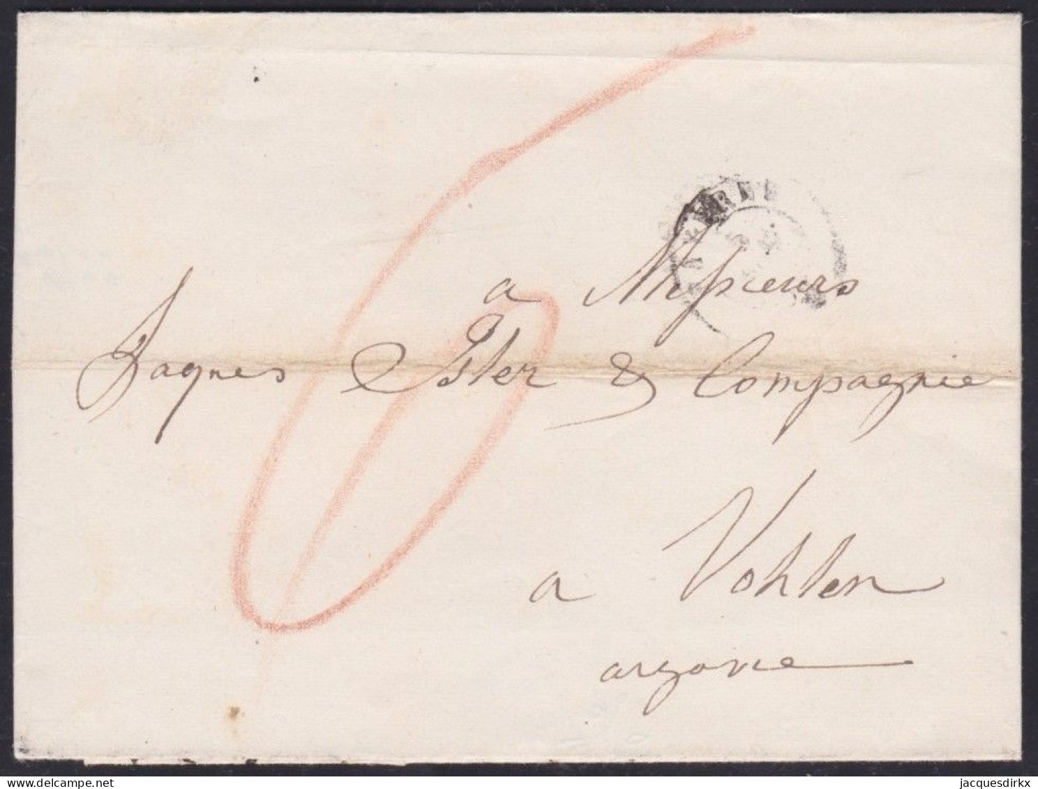 Suisse   .  Yvert  .   Lettre  (2 Scans)    .        O        .      Oblitéré - ...-1845 Prephilately