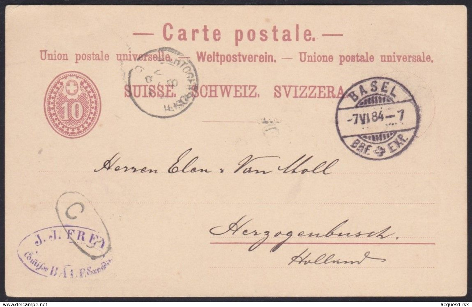 Suisse   .  Yvert  .   Carte Postale  (2 Scans)    .        O        .      Oblitéré - Used Stamps