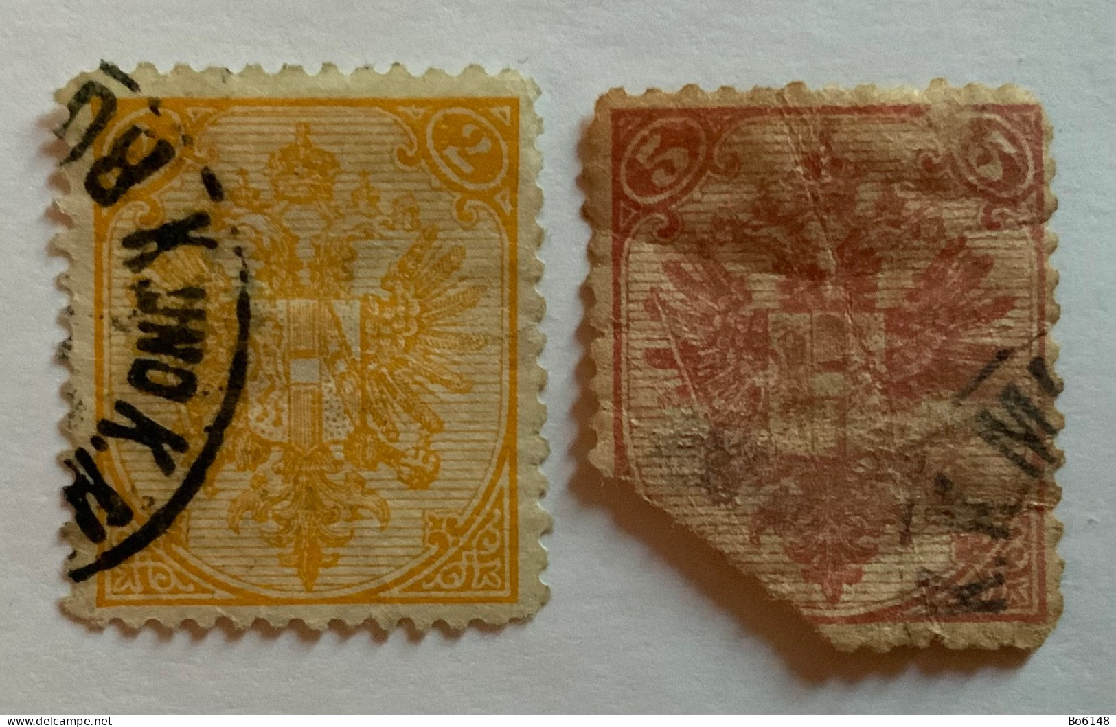BOSNIA ERZEGOVINA 1879  Coat Of Arms Da 2 E 5 Cent - Bosnie-Herzegovine