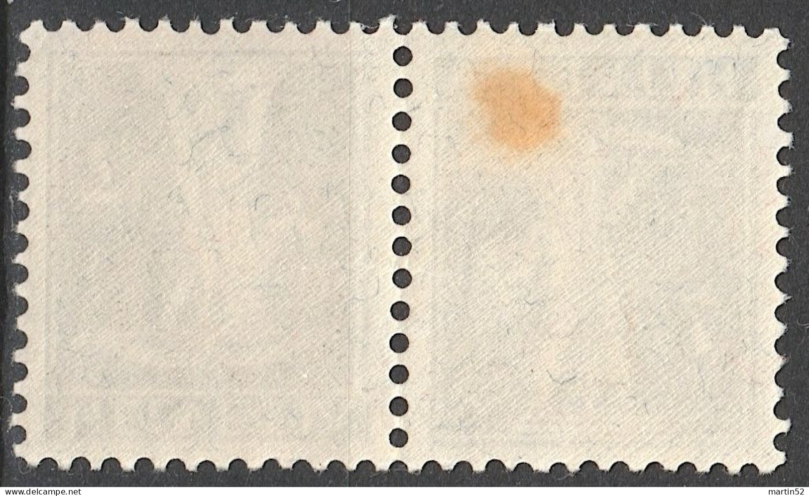 Schweiz Suisse 1918: Kehrdruck Tete-bêche Zu K12 Mi K11 * Mit Falzspur Trace De Charnière MH (Zu CHF 45.00 -50%) - Kopstaande