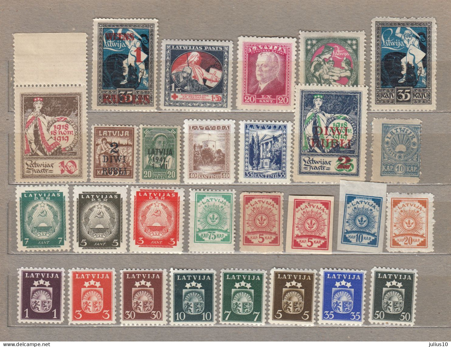 LATVIA 1918-1940 MNH/MH(**/*) Different Stamps #V338 - Lettland