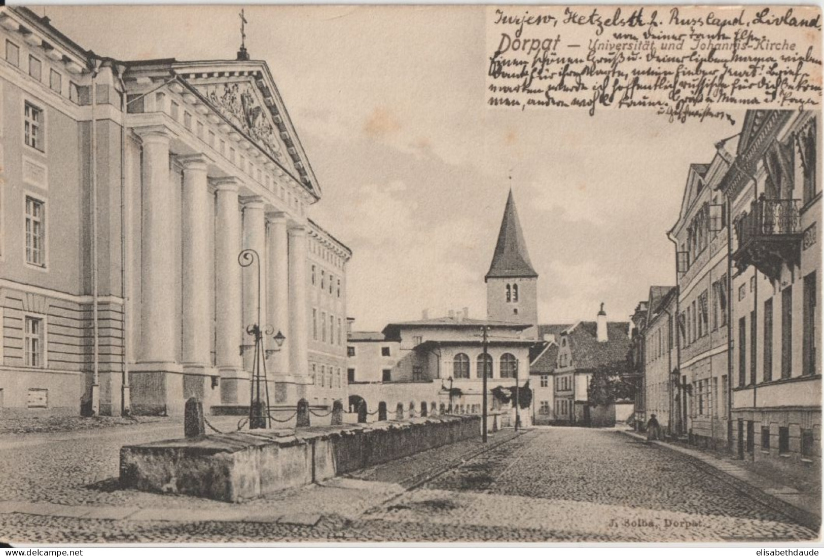 RUSSIE / ESTONIE ! - 1903 - CARTE ILLUSTREE De DORPAT (TARTU) => SCHWERIN - Storia Postale