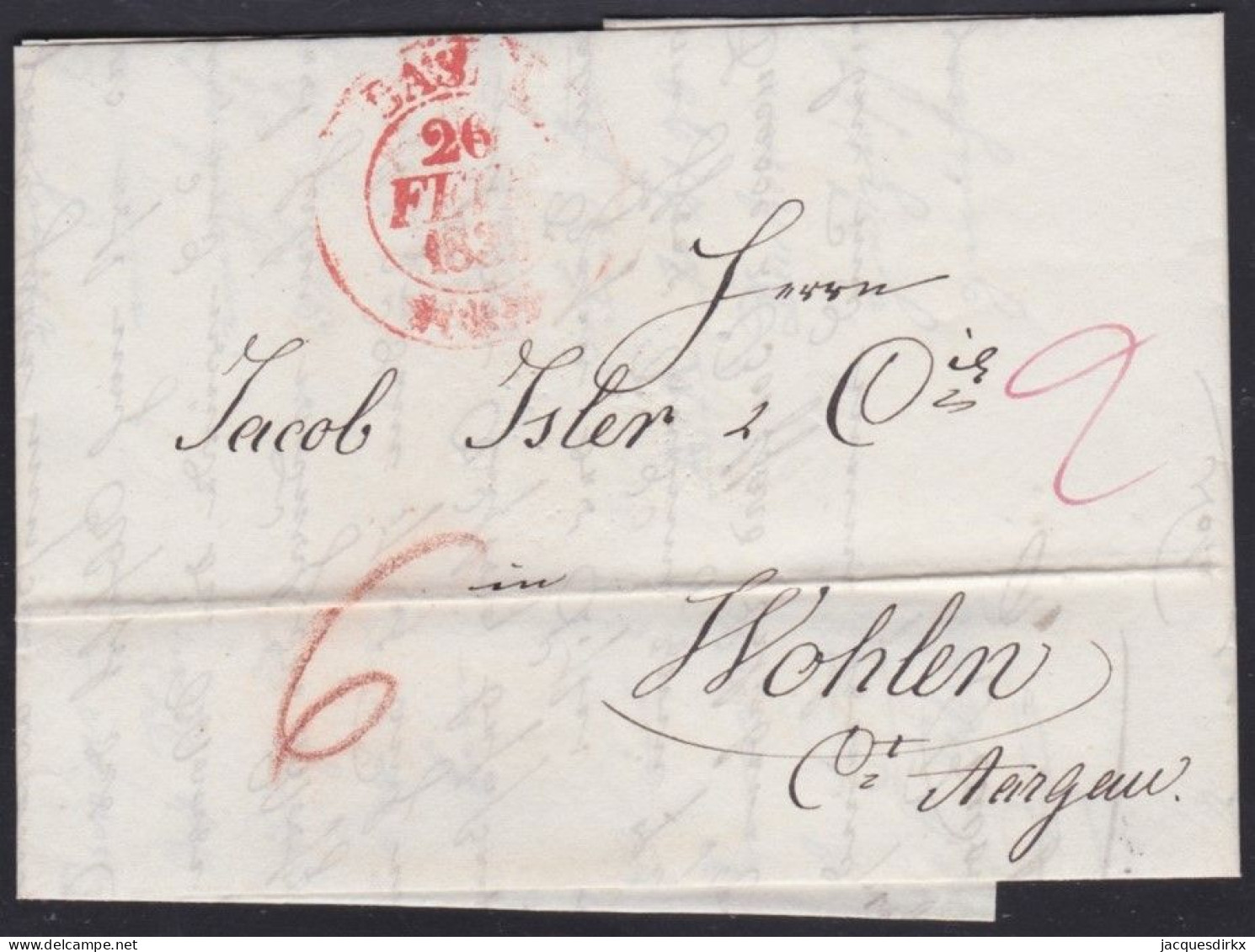 Suisse   .  Yvert  .   Lettre  (2 Scans)    .        O        .      Oblitéré - ...-1845 Préphilatélie