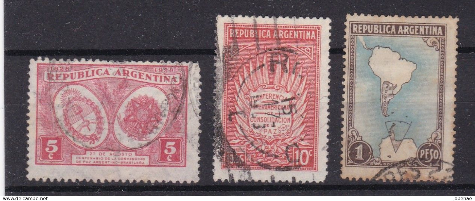 Argentine YT° 385 + 386 + 321-322 - Used Stamps