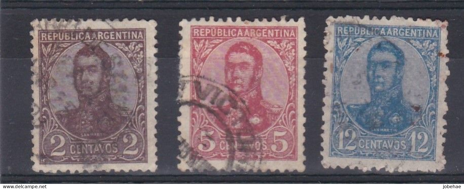 Argentine YT° 132-147 - Used Stamps