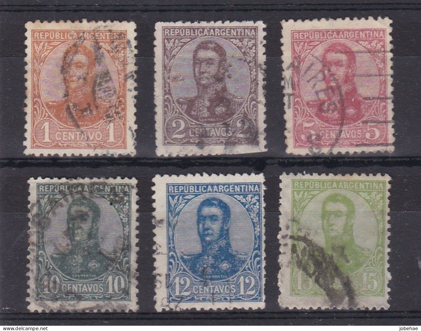 Argentine YT° 132-147 - Used Stamps