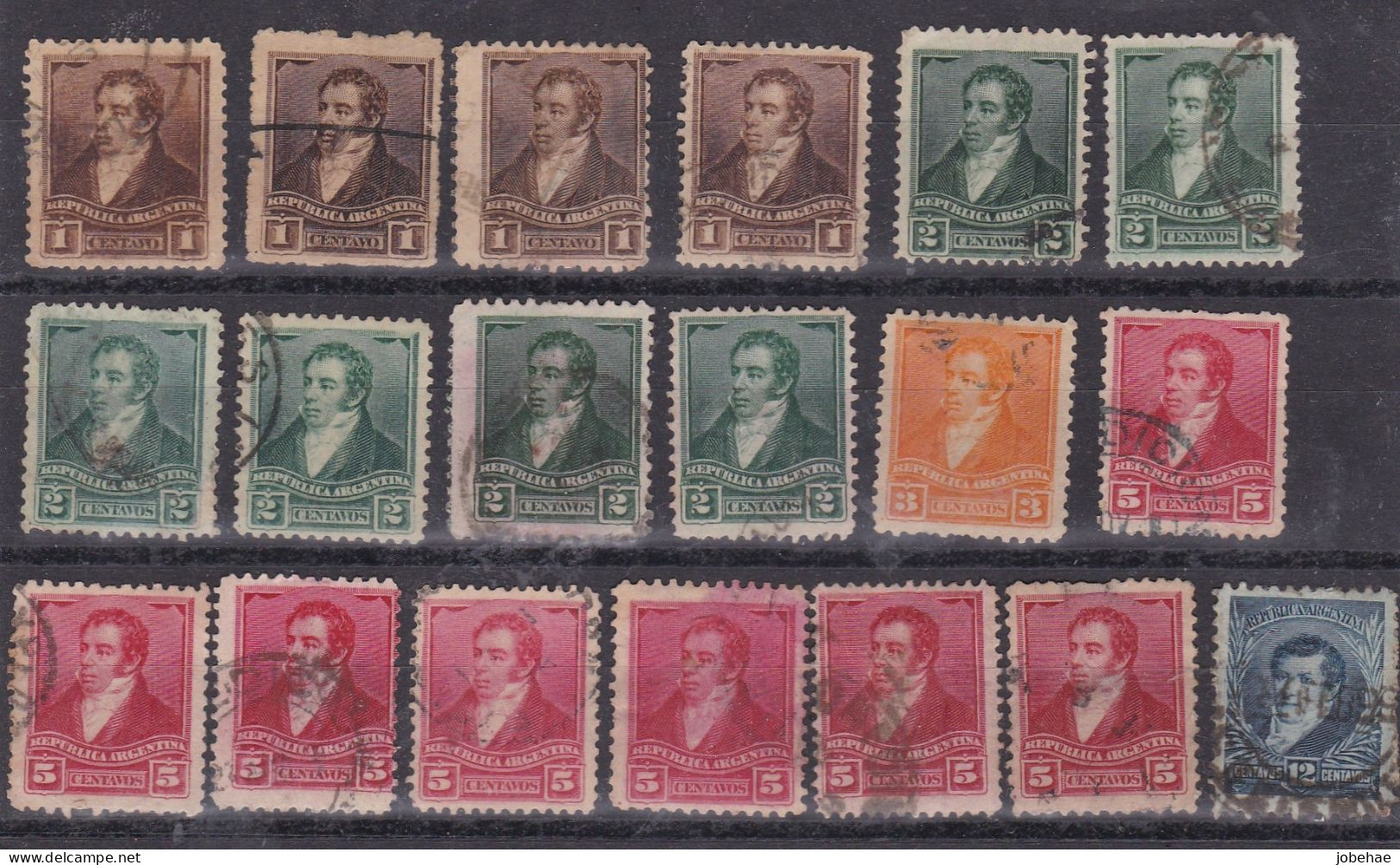 Argentine YT° 94-109 - Used Stamps