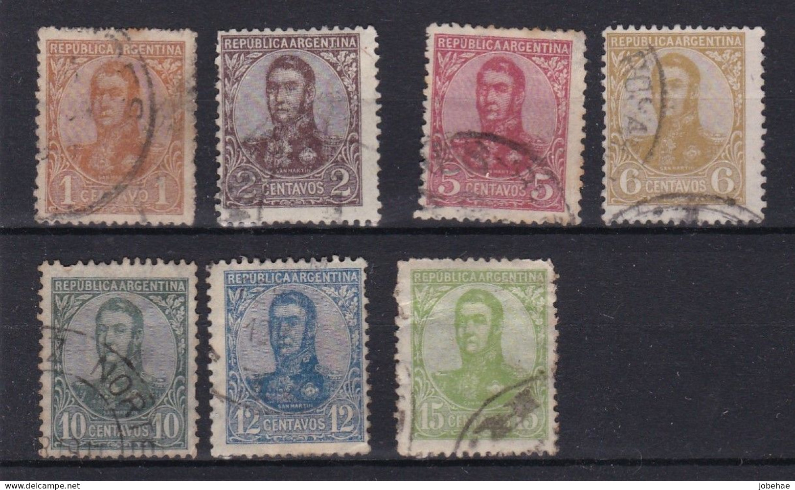 Argentine YT° 132-147 - Used Stamps