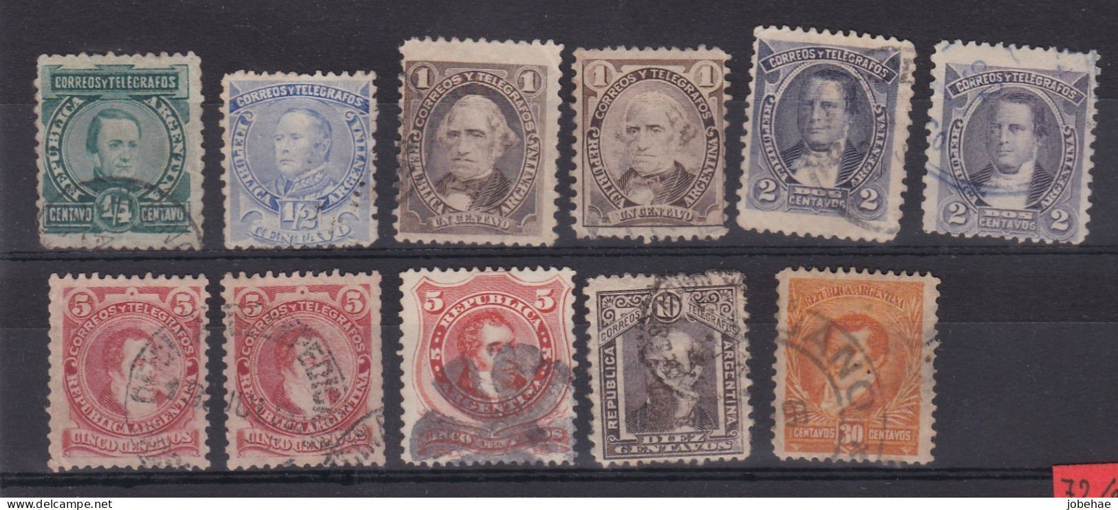 Argentine YT° 72-90 - Used Stamps