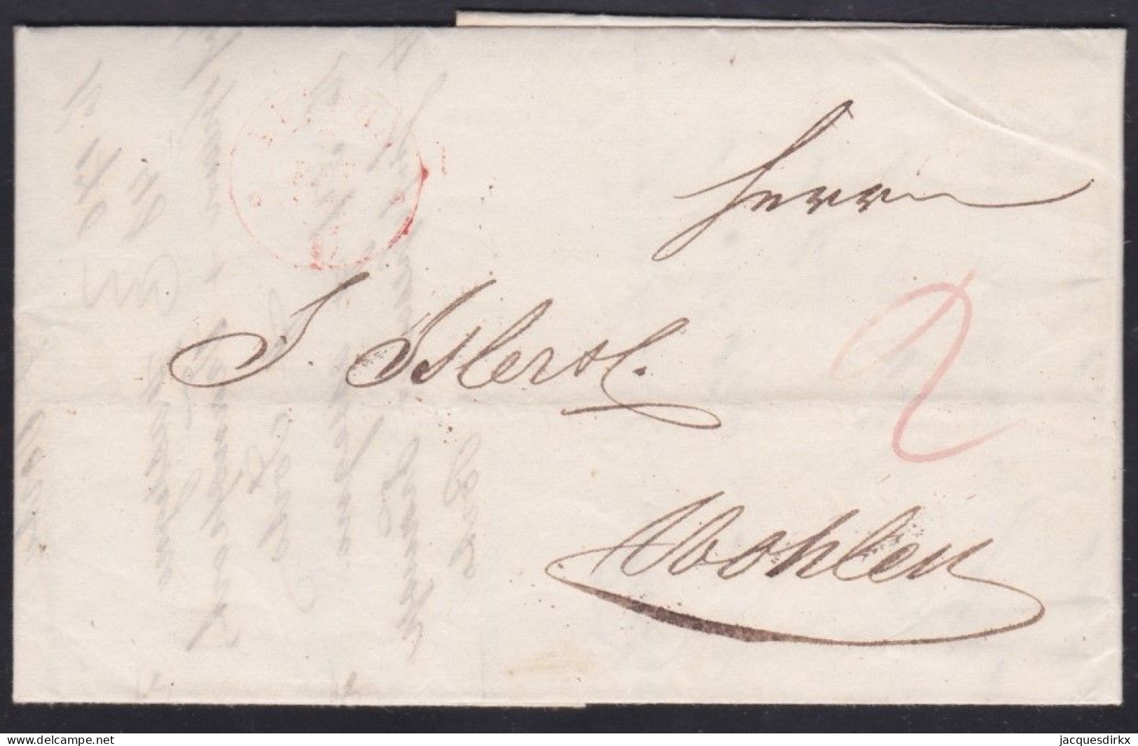 Suisse   .  Yvert  .   Lettre  (2 Scans)    .        O        .      Oblitéré - ...-1845 Préphilatélie