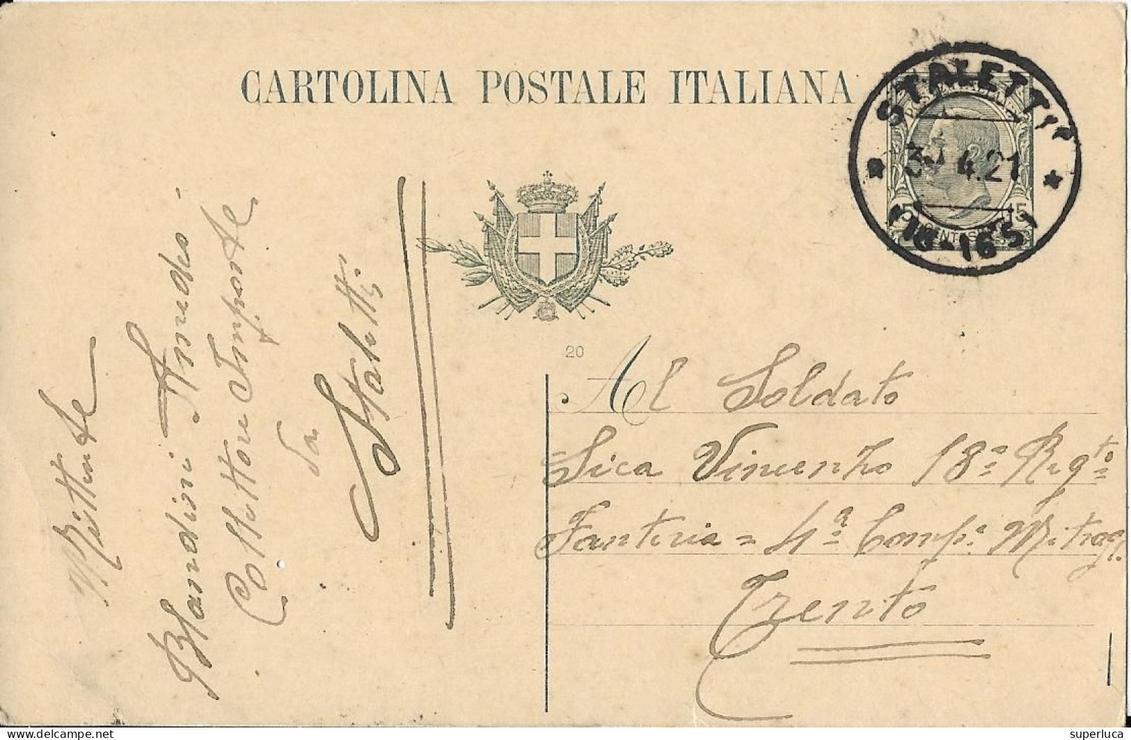 16-STALETTI-CARTOLINA POSTALE VIAGGIATA 1921 - Catanzaro