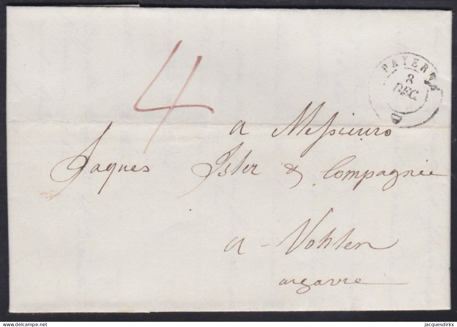 Suisse   .  Yvert  .   Lettre  (2 Scans)    .        O        .      Oblitéré - ...-1845 Préphilatélie