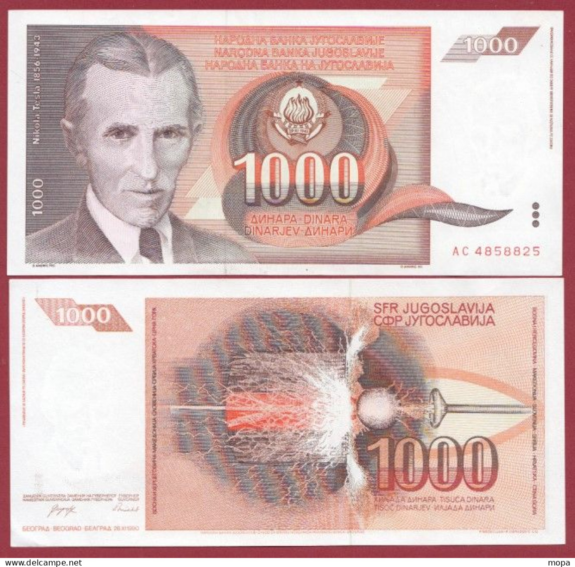 Yougoslavie-- 1000 Dinara --1990    ---UNC --(361) - Yugoslavia