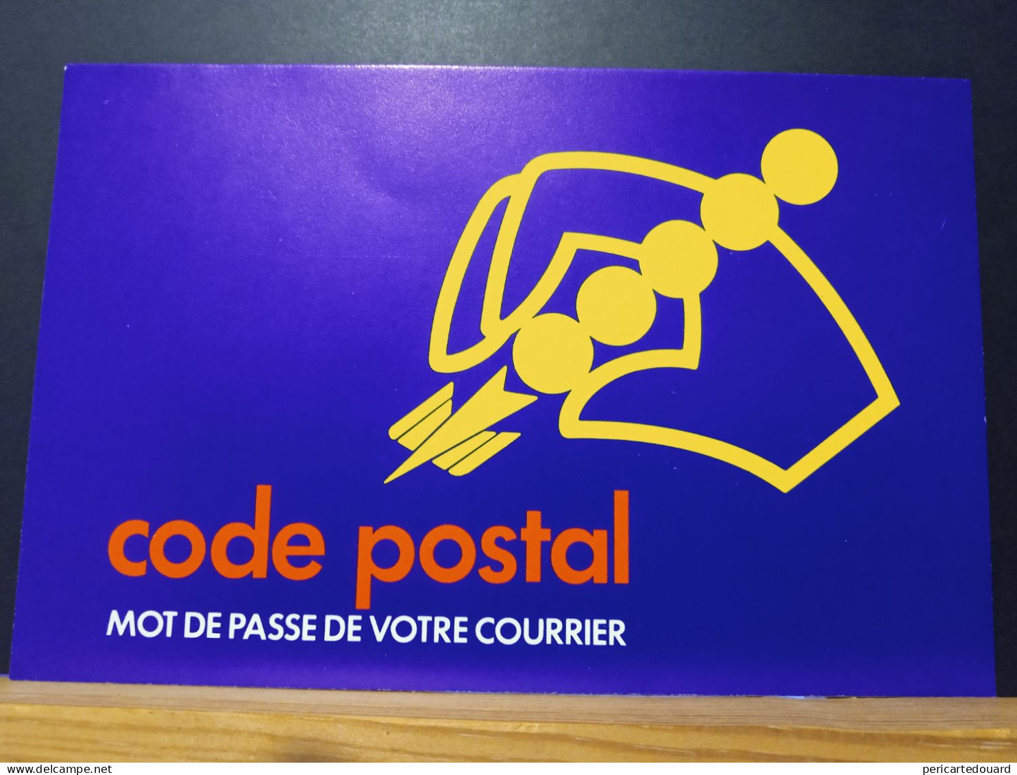 Code Postal. Franchise Postale PTT Sur Carte Logo - Covers & Documents