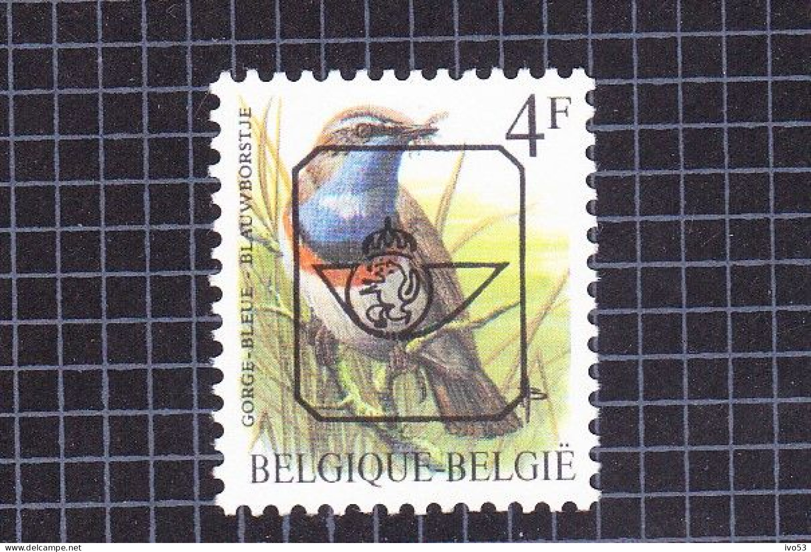PRE823P6** Blauwborst / Gorge Bleue. - Typos 1986-96 (Oiseaux)