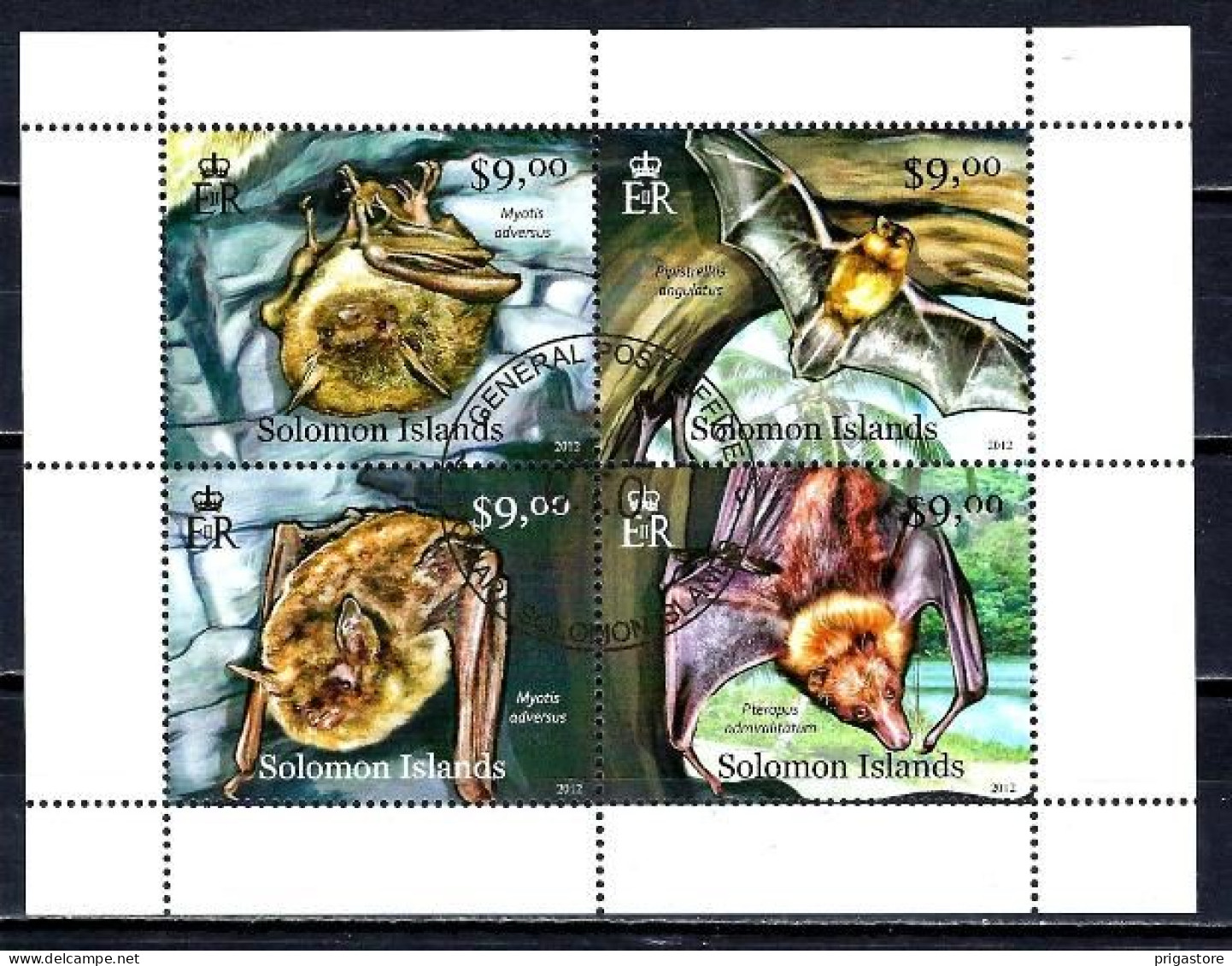 Salomon 2012 Animaux Chauves-souris (355) Yvert N° 1339 à 1342 Oblitérés Used - Solomon Islands (1978-...)
