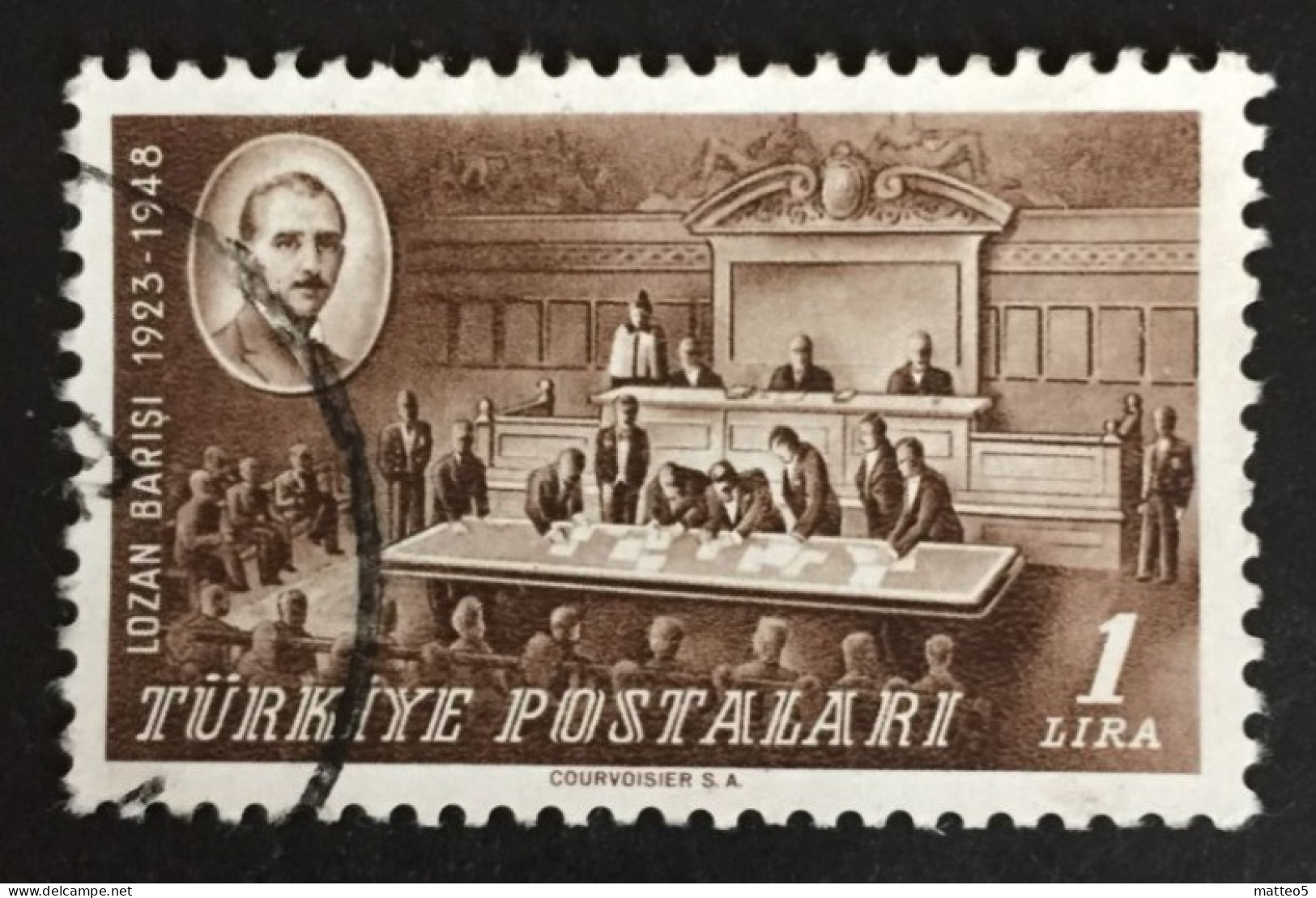 1948 Turkey - 25th Anniversary Of Lausanne Treaty - Used - Oblitérés