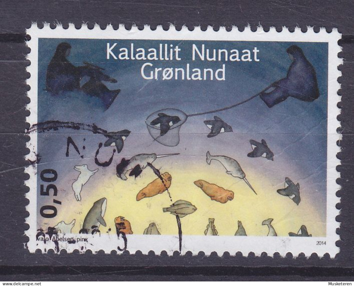 Greenland 2014 Mi. 675, 0.50 Kr. Jägerleben (I) Jäger Und Beutetiere In Nordgrönland - Used Stamps