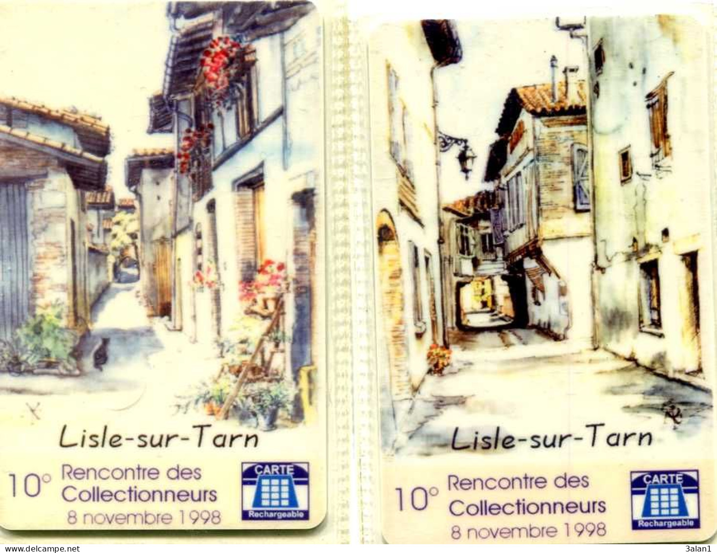 Telécarte LISLE Sur TARN  =  Rencontre Des Collectionneurs  : 2 Cartes SEPA TELEPHONIQUE Neuves - Sonstige & Ohne Zuordnung