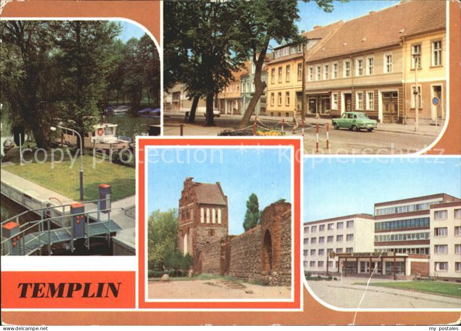 72393527 Templin Schleuse Markt Stadtmauer Wieckturm Prenzlauer Tor  Templin - Templin