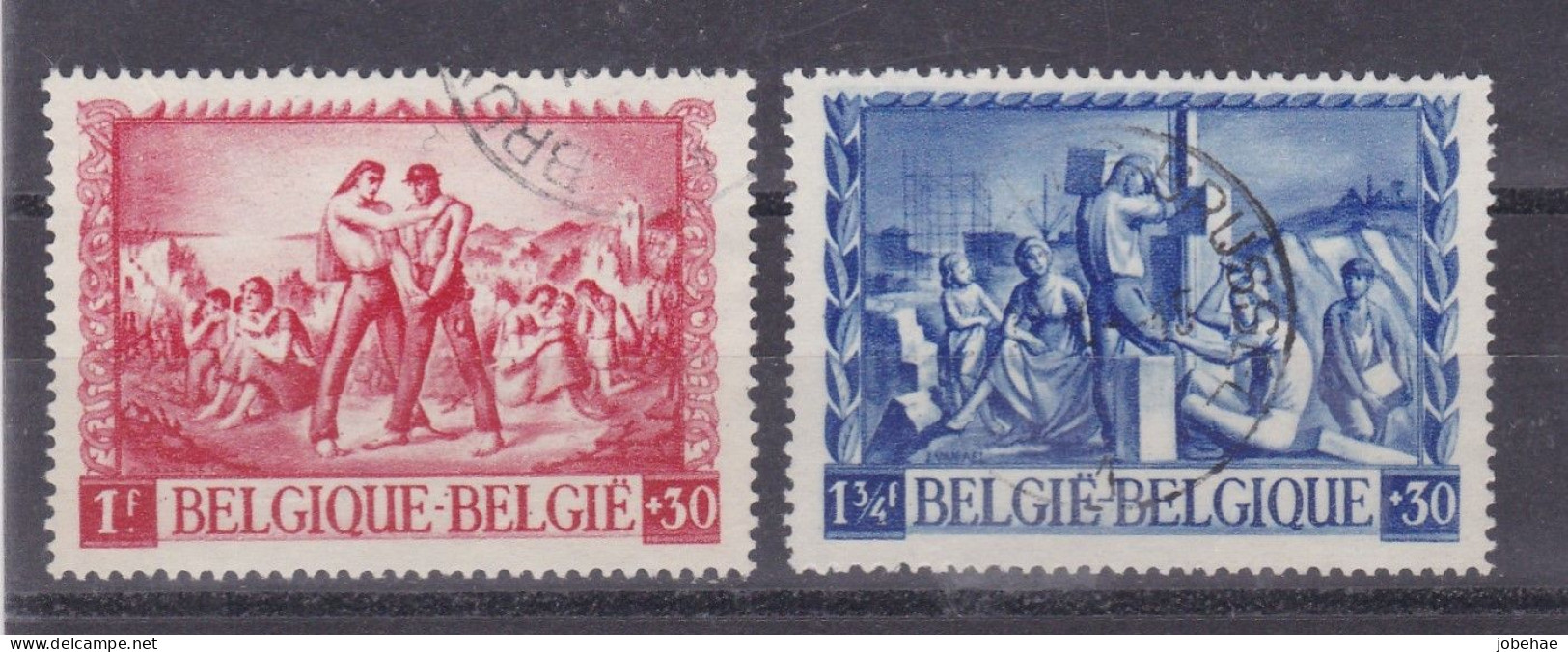 Belgie YT° 697-698 - Oblitérés