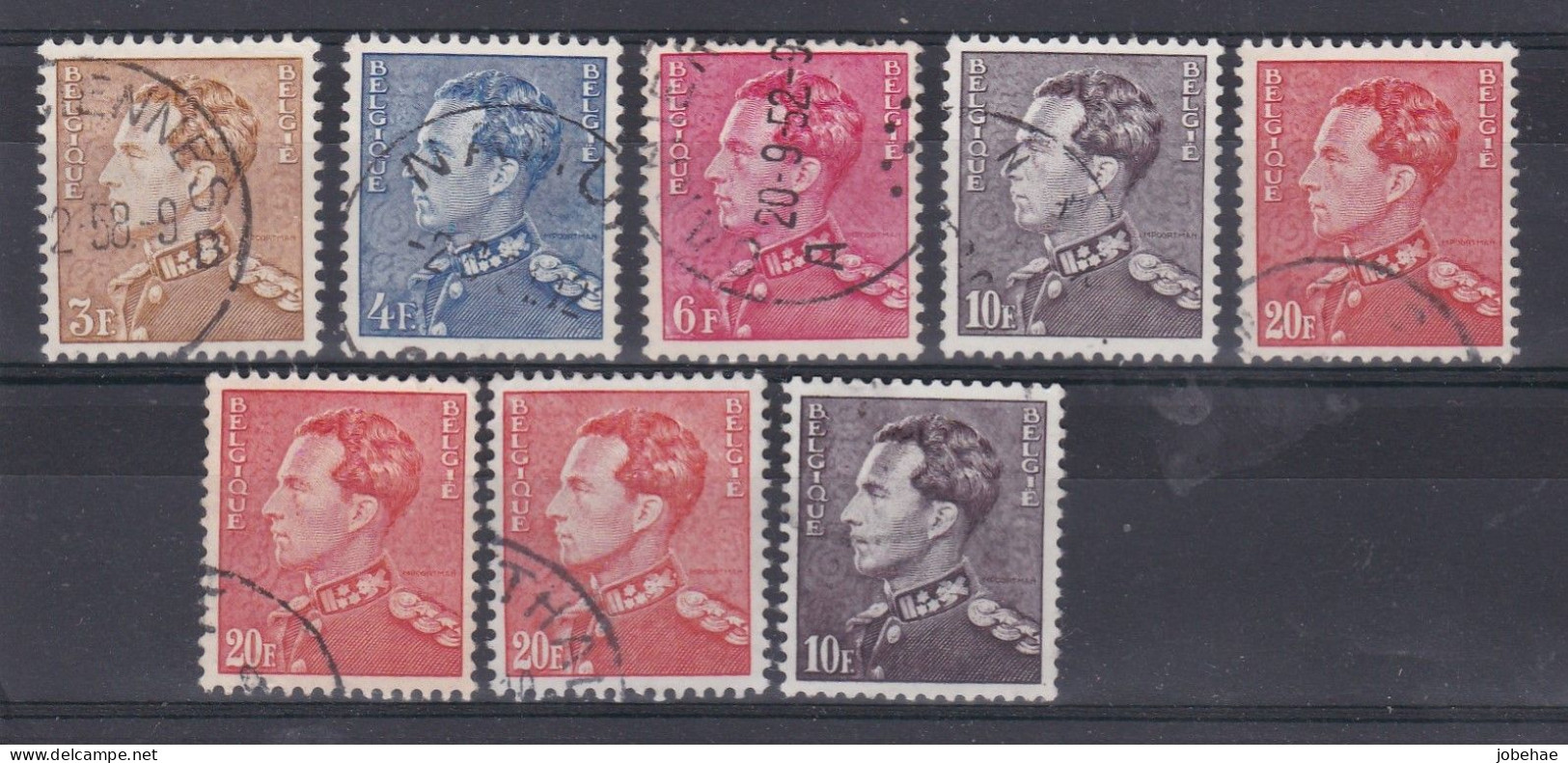 Belgie YT° 847-848B Wit En Fos - Used Stamps