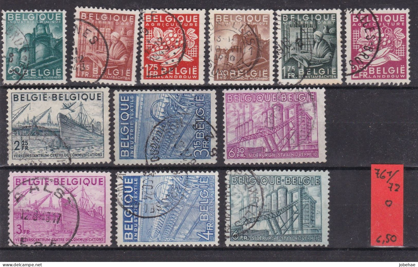 Belgie YT° 761-772 - Used Stamps