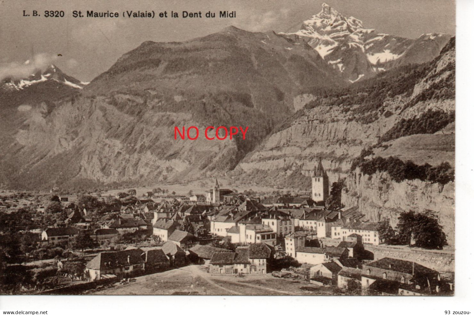 SUISSE .saint Maurice - St Maurice - Valais Et La Dent Du Midi . Carte Impeccable Et Vierge. - Saint-Maurice