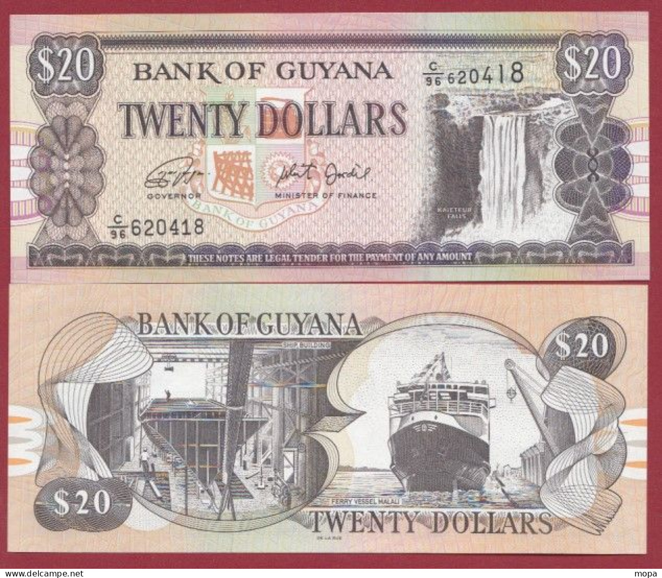 Guyana-- 20 Dollars --2018   ---UNC --(370) - Guyana