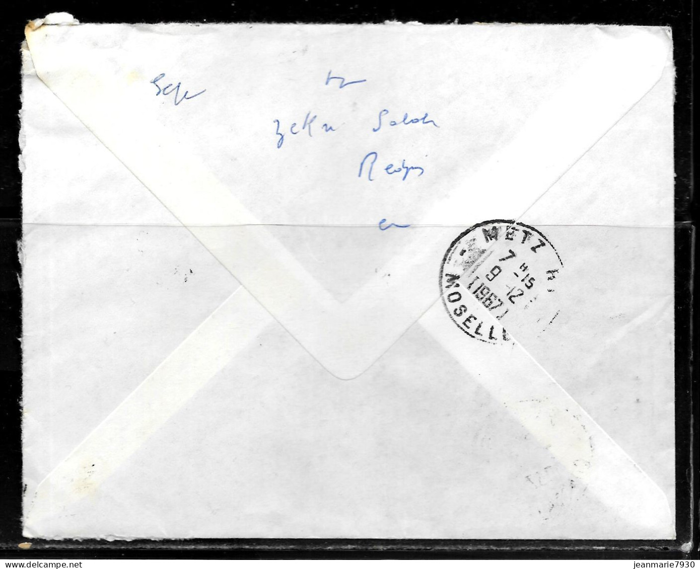 CC271 - ALGERIE - LETTRE RECOMMANDEE DE REDJAS CONSTANTINE DE 1967 POUR METZ - Algeria (1962-...)