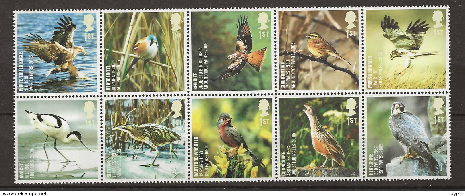 2007 MNH Great Britain Mi 2528-67 Postfris** - Unused Stamps