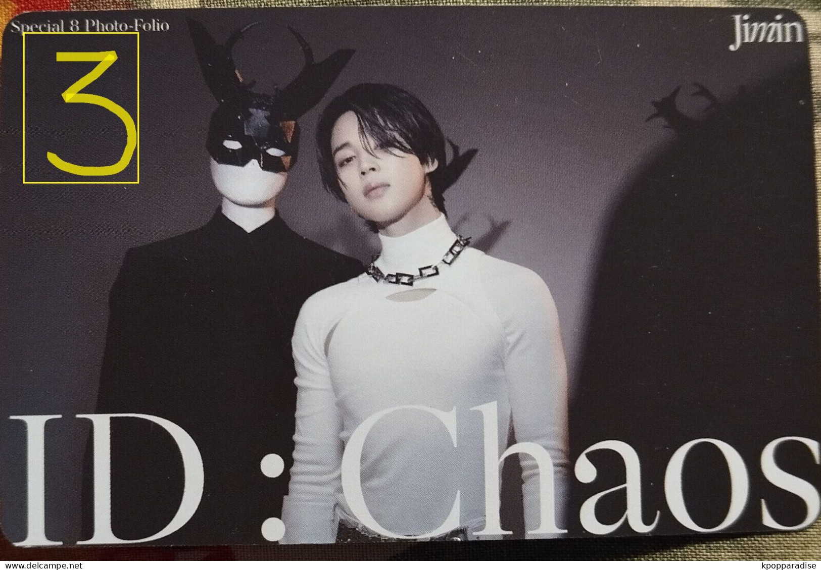Photocard Au Choix BTS Jimin Me, Myself ID Chaos - Objetos Derivados