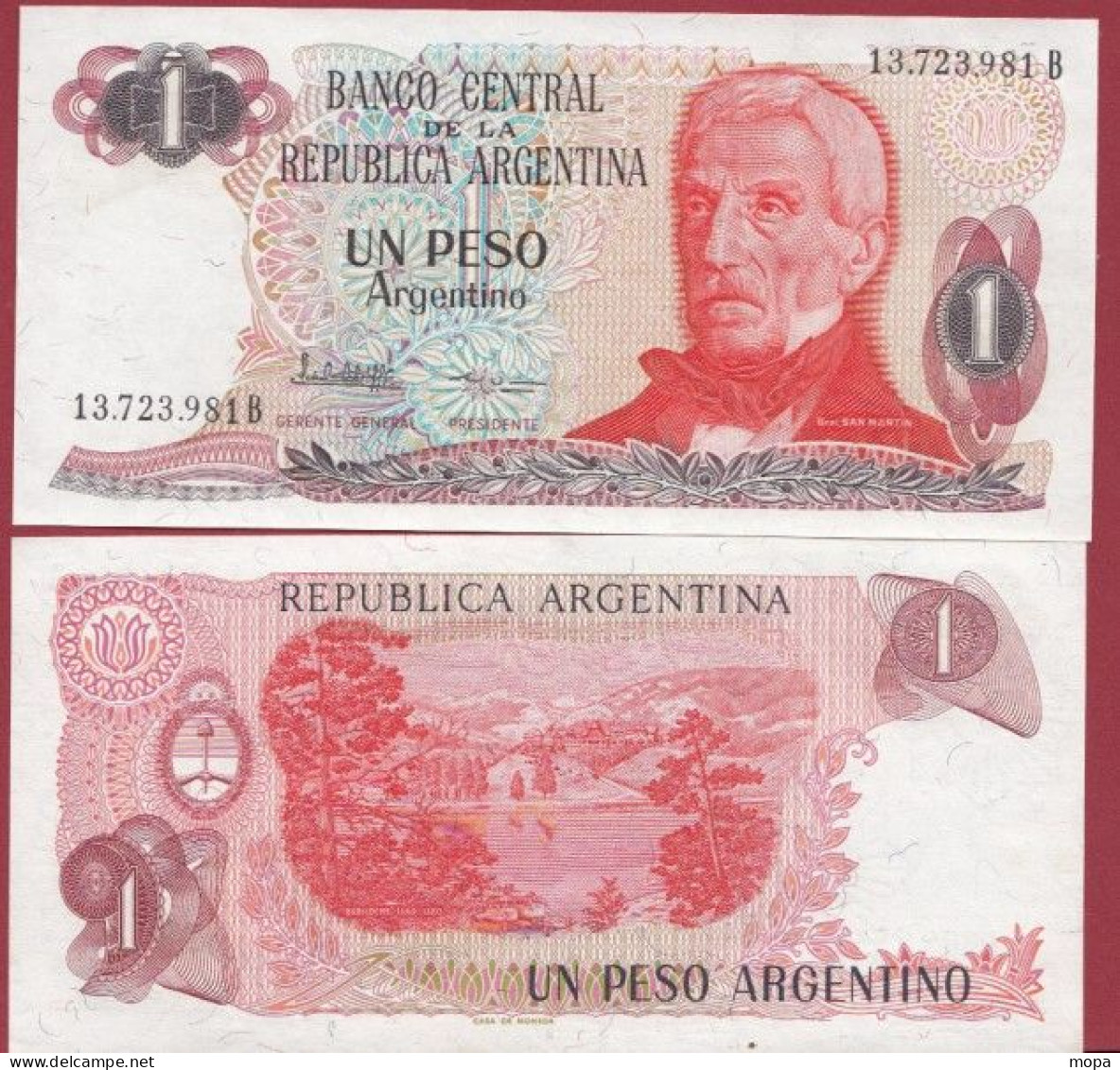 Argentine-- 1 Peso --1983/1985   ---UNC --(377) - Argentina