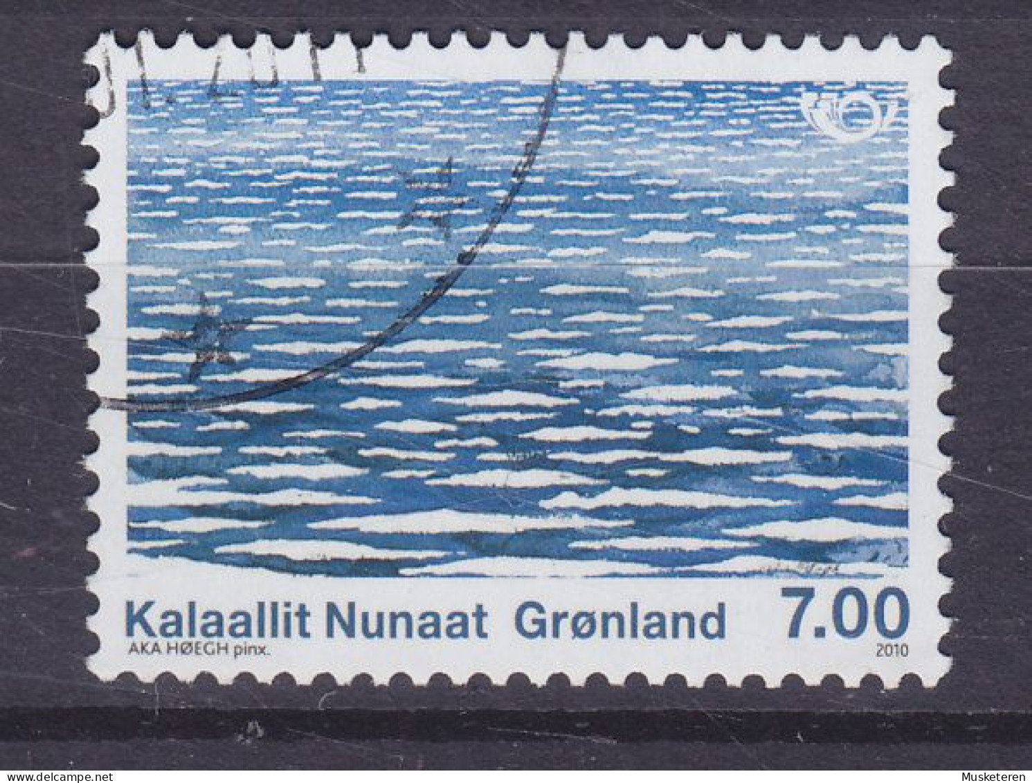 Greenland 2010 Mi. 561, 7.00 Kr. NORDEN Nordic Joint Issue : Leben Am Meer Meereswellen - Usados