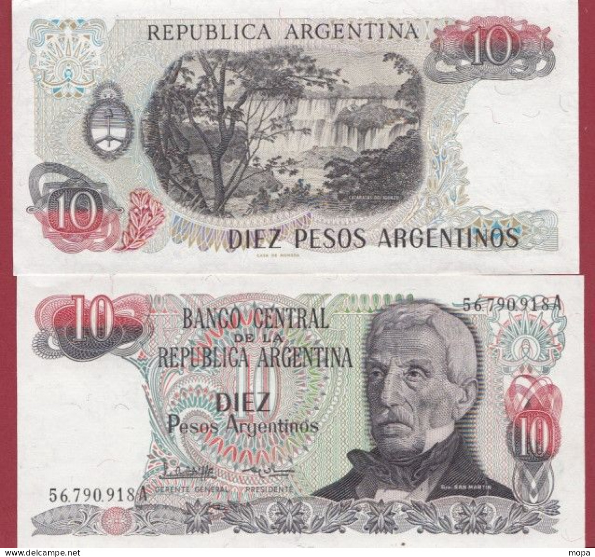 Argentine-- 10 Pesos --1983/1984   ---UNC --(379) - Argentine