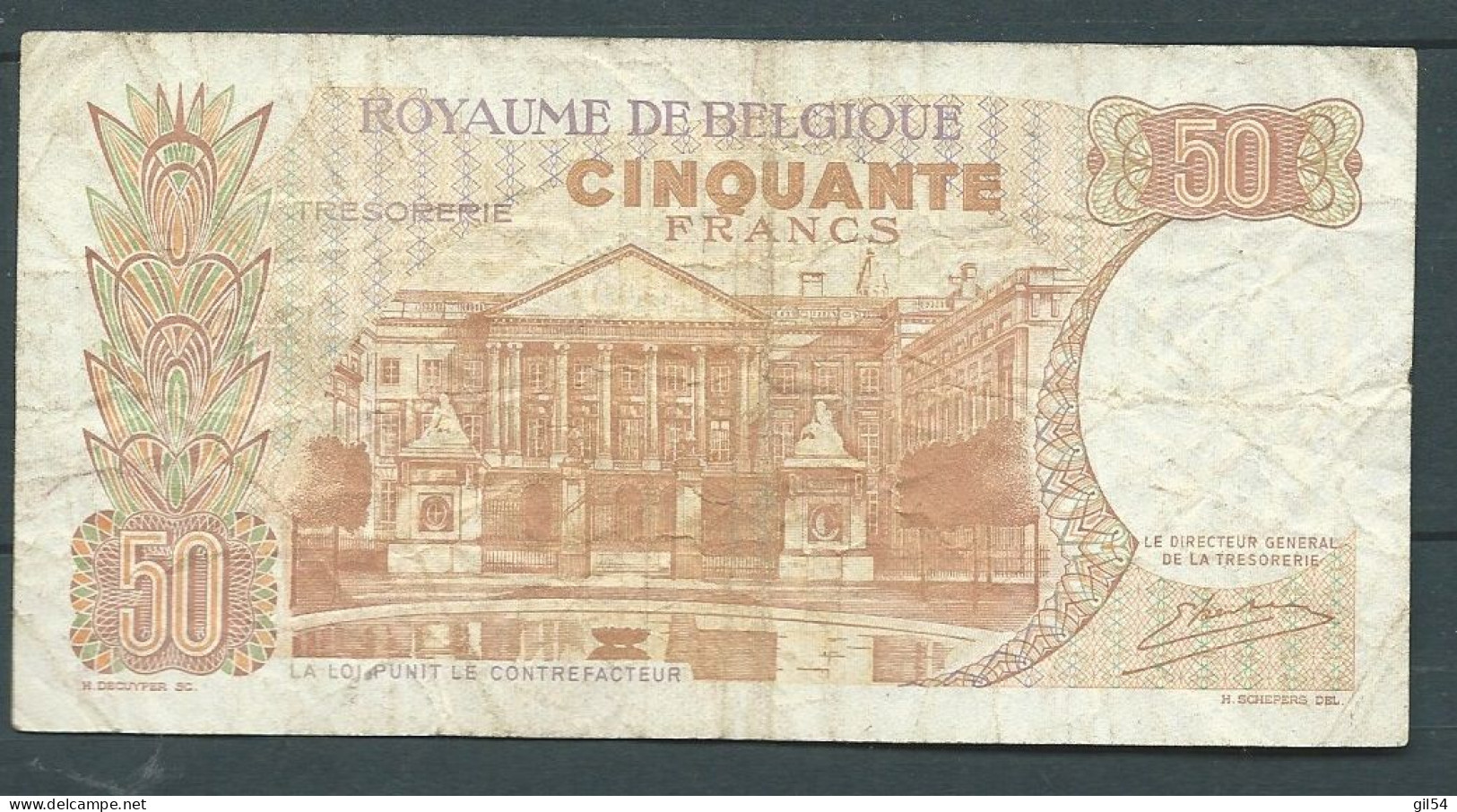 BELGIQUE / BELGIUM - 50 FRANCS - 16.05.1966 - 837D1609 209031609 - Laura 6128 - 50 Francs