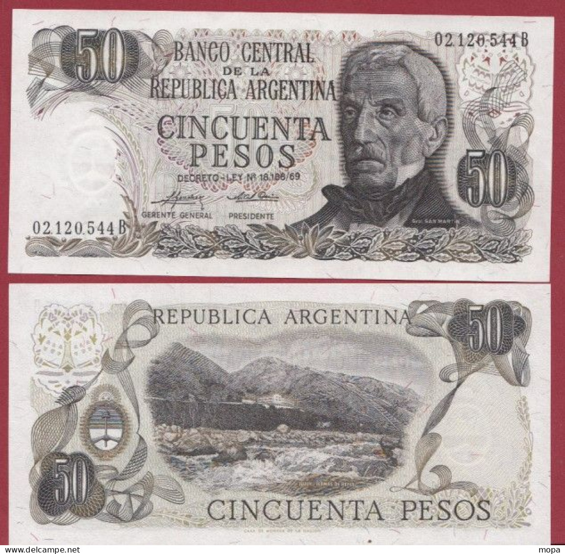 Argentine-- 50 Pesos --1974/1975   ---UNC --(380) - Argentine