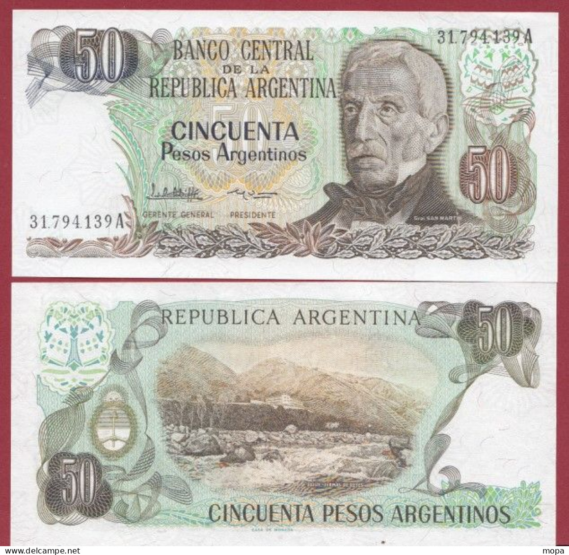 Argentine-- 50 Pesos --1983/1985   ---UNC --(381) - Argentinië