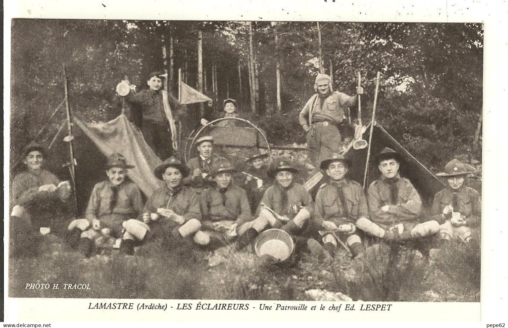 Lamastre-les Eclaireurs-une Patrouille Et Le Chef Ed. Lespet-cpsm - Scoutisme