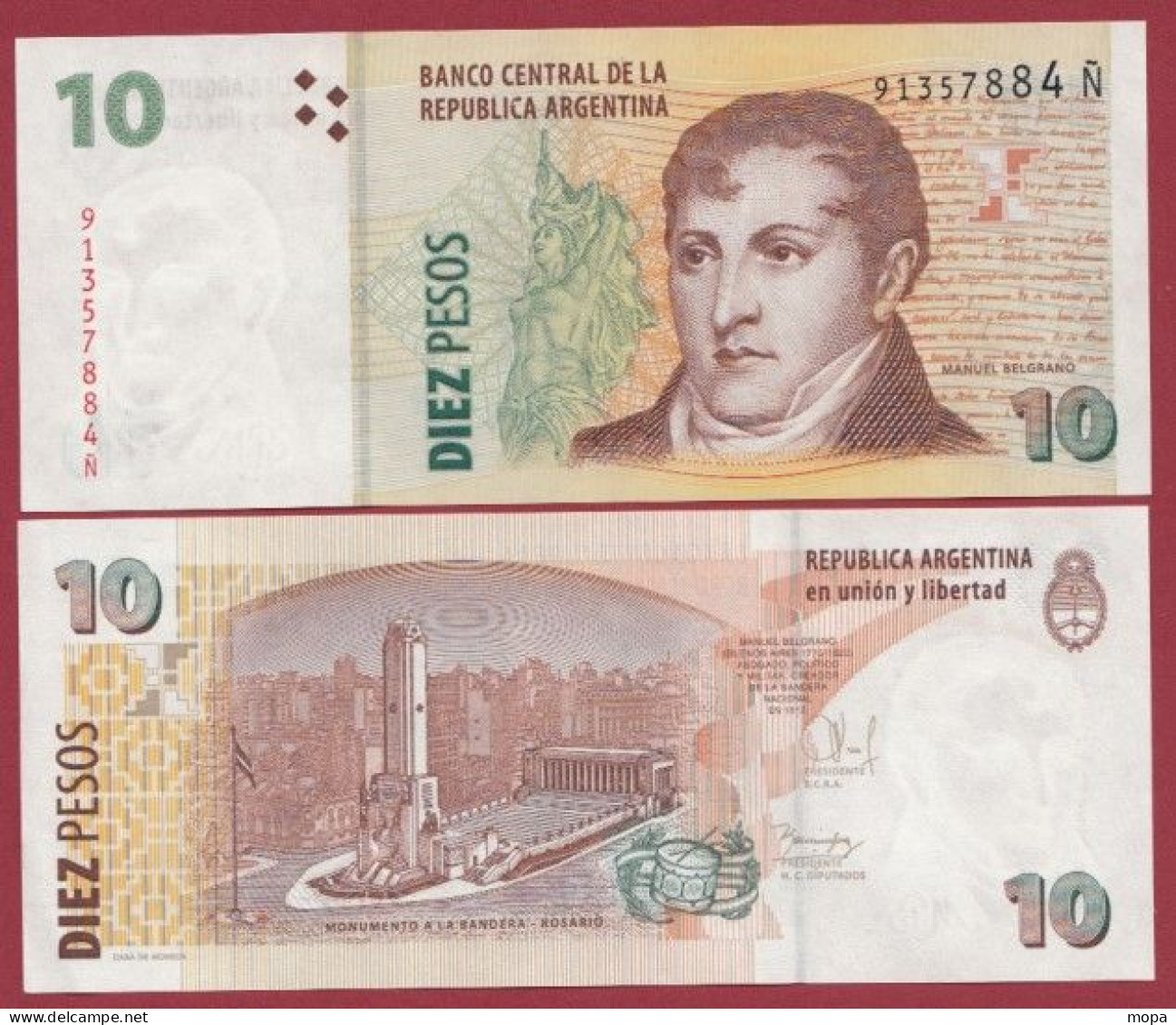 Argentine-- 10 Pesos --2003   ---UNC --(384) - Argentinië