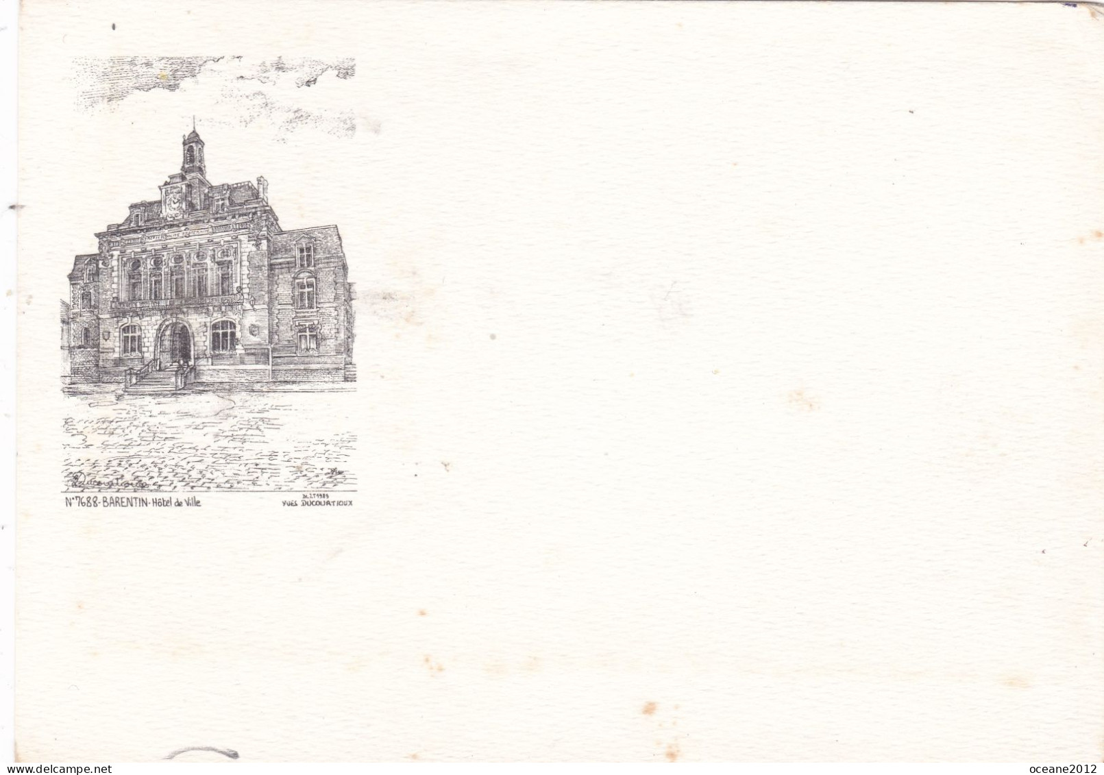 [76] Seine Maritime. Barentin. Illustration. Hotel De Ville - Barentin