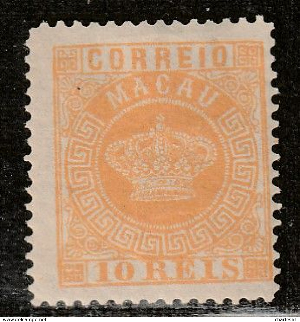 MACAO - N°2 * (1884) 10r Ocre - Neufs