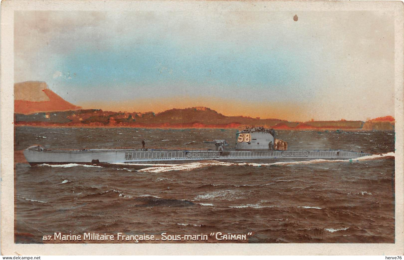 Marine Militaire Française - Sous-marin CAIMAN - Sous-marins