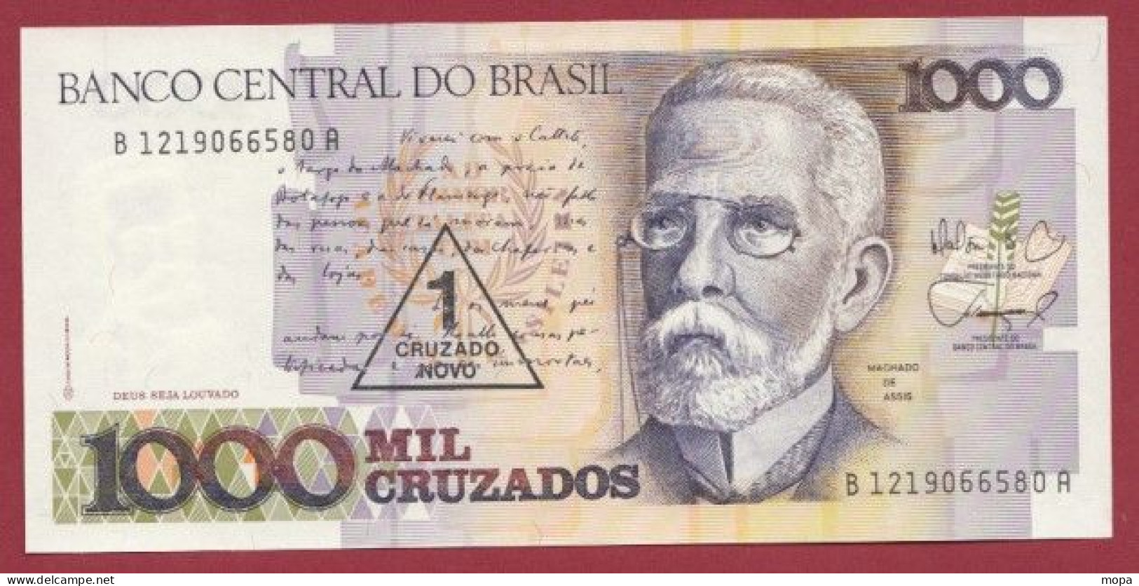 Brésil-- 1 Cruzado Nuava --1987   ---UNC --(390) - Brazilië
